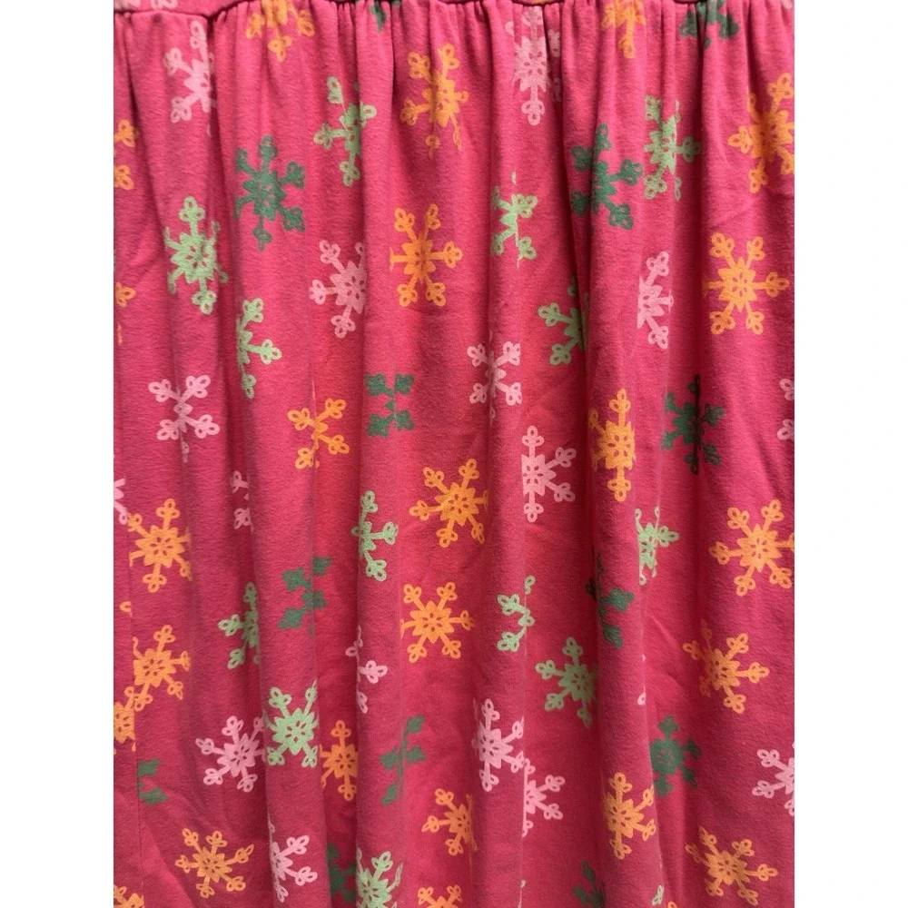 Gymboree Girls Size 12 Pink And Colored Snowflake‎ Turtleneck Dress